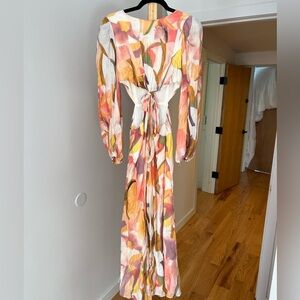 Laquin Cutout Long Sleeve Maxi Dress by Petal and Pup